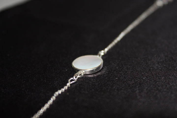 Luna Marea – Armband i 925 Silver med Pärlemor & Livets Träd