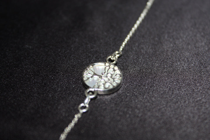 Luna Marea – Armband i 925 Silver med Pärlemor & Livets Träd