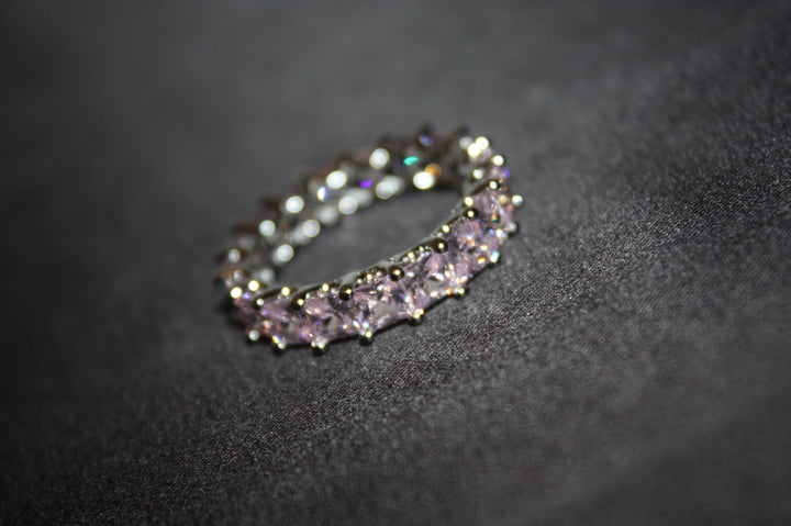 Eternity Ring Aurora – Silverring med ljusrosa stenar (5.84g)