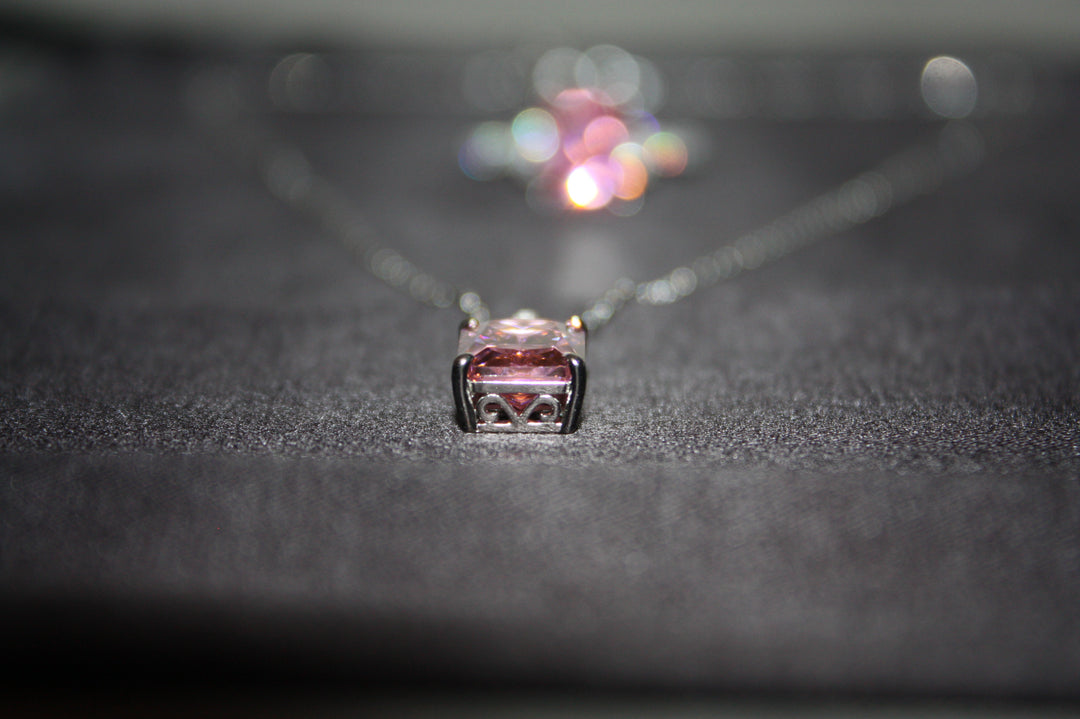 Roséljus™ Färgskiftande Ring & Halsband i 925 Silver – Magiskt Set