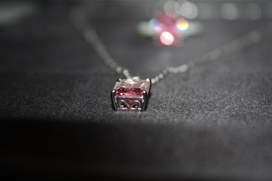 Roséljus™ Färgskiftande Ring & Halsband i 925 Silver – Magiskt Set