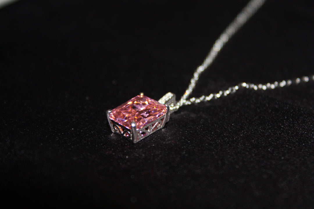 Roséljus™ Färgskiftande Ring & Halsband i 925 Silver – Magiskt Set