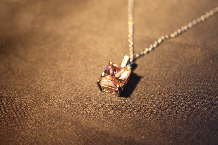 Roséljus™ Färgskiftande Ring & Halsband i 925 Silver – Magiskt Set