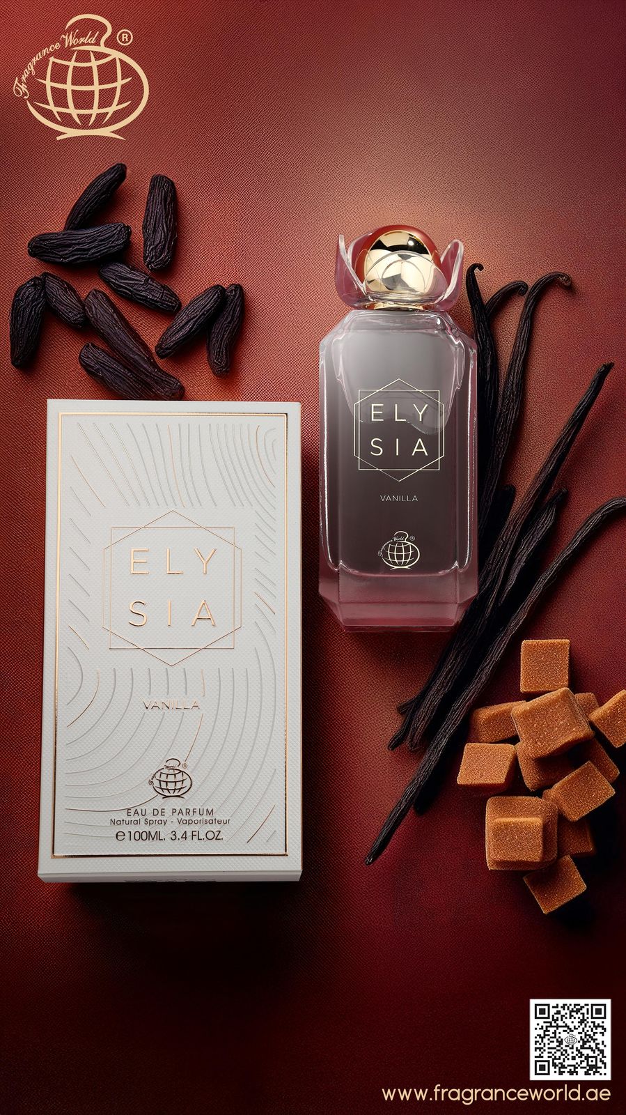 Fragrance World Elysia Vanilla Eau de Parfum 100ml