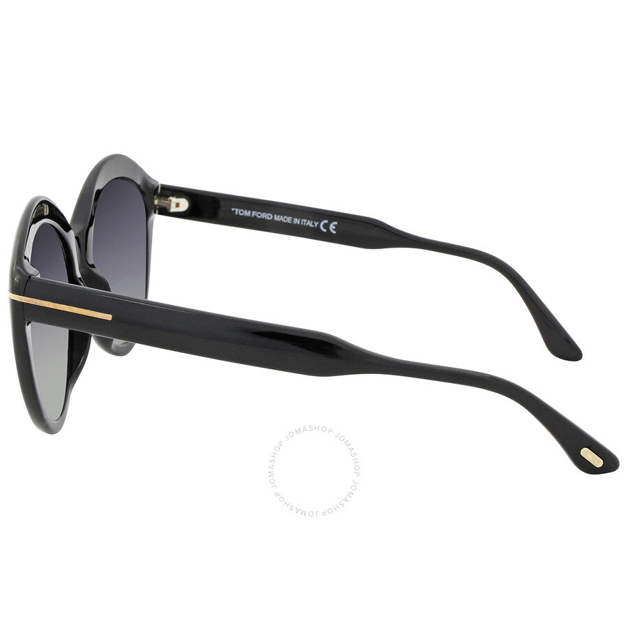 Tom Ford Maxine Smoke Oval Ladies Sunglasses FT0763 01A 56